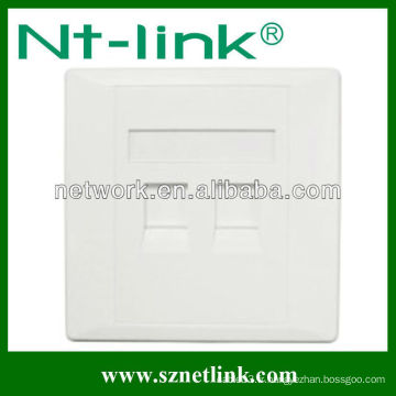 Plaque murale 2 Port Cat5e Cat6 RJ45